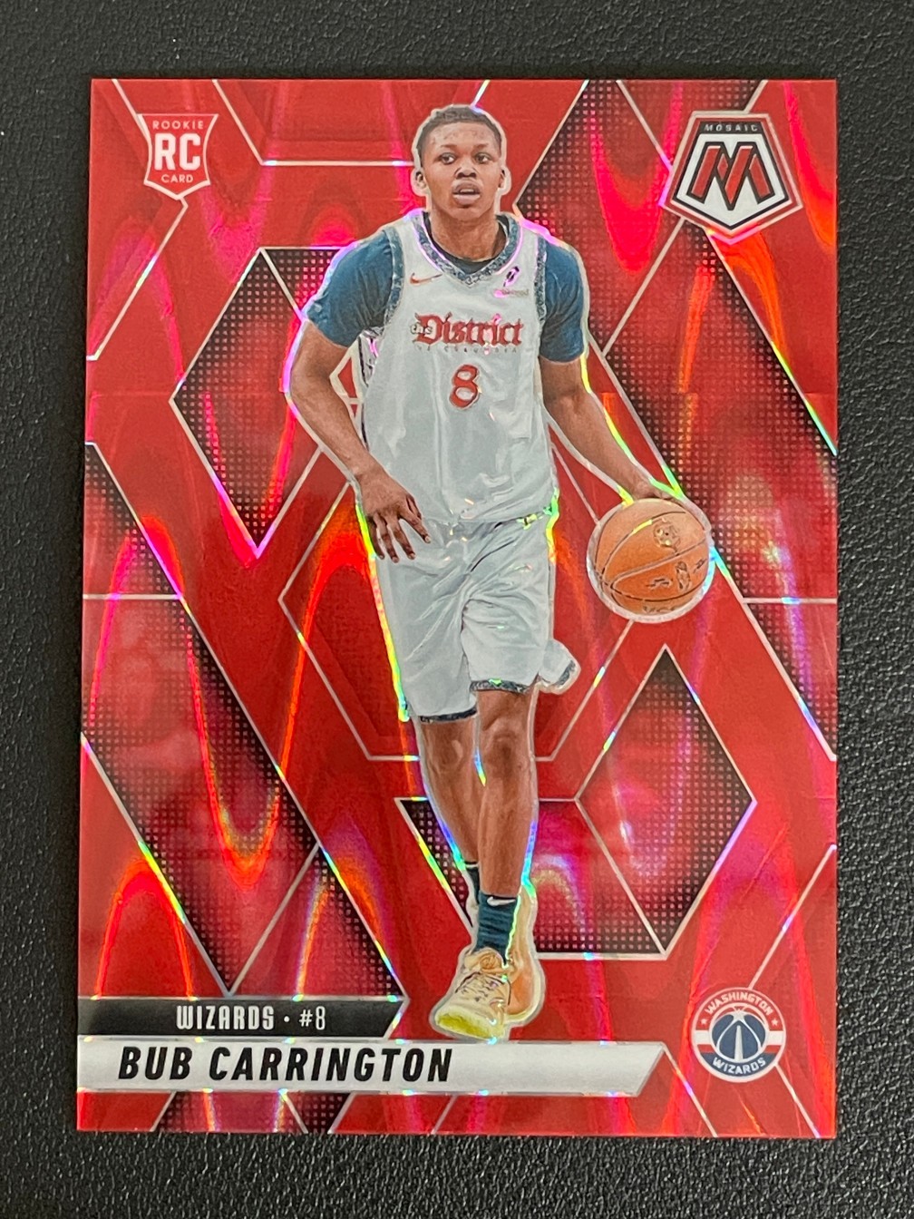 Bub Carrington 2024-25 Panini Mosaic Red Seismic Prizm /299 RC #206