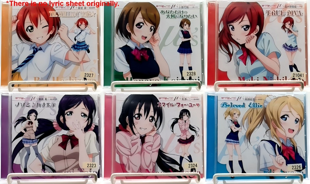 Love Live Solo Live from μ's 1st/3rd grade CD 6 SET Character Song