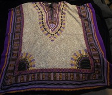 Dashiki Unisex Shirt African Clothing, Unfading, Size L/XL