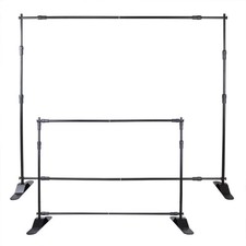 10pcs 8' X 8' - 10' X 8' Backdrop Banner Stand Step and Repeat Adjustable Telesc