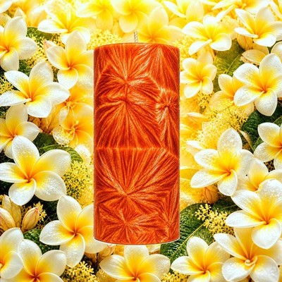 Frangipani Pillar Candle - 4 Sizes - Choose Your Colour