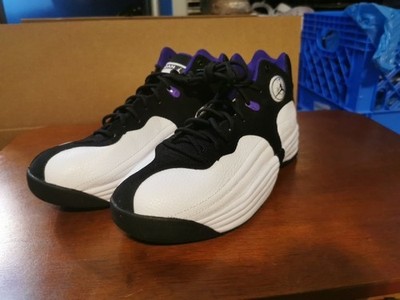Air Jordan Jumpman Team 1 Mens 8.5 Sneakers Shoes White Black Purple CV8926-105
