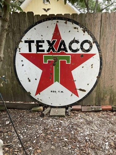 Vintage Texaco Metal Sign.  Collectable