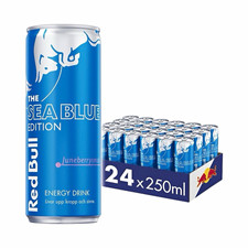 Red Bull The Sea Blue Edition Juneberry Energy Drink 24 x 0,25 L