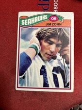 1977 Topps JIM ZORN #65 Seattle Seahawks Football RC NM Rookie Card Sharp. rookie card picture