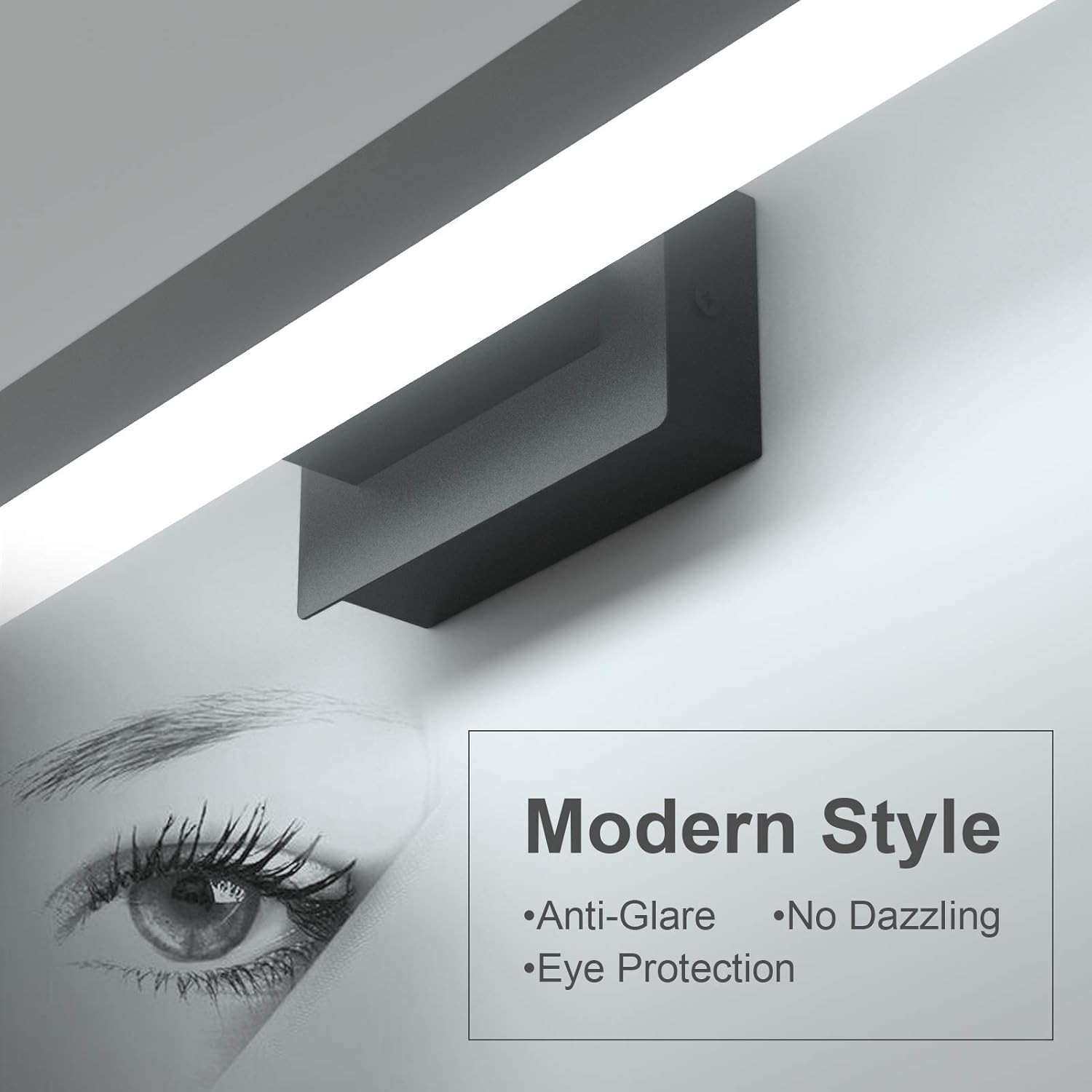 Applique LED Bagno Interno IP44 10W: Luce Specchio Moderna Anti-Vapore - 4