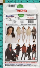 Misses' Jacket Burda EASY Sewing Craft Pattern 7700 12-24 NEW UNCUT FREE SHIP!