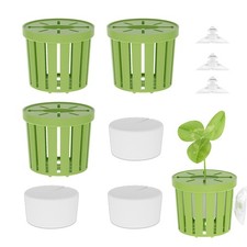 4PCS Aquarium Plant Holder Fish Tank Plant Pot Rack With Holes Aquatic Plant