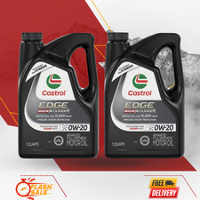 SALE-Castrol EDGE High Mileage Advanced Full Synthetic Motor Oil 0W-20 5QT 2Pk 19.20 per gallon