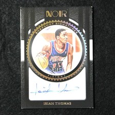 2023-24 Panini Noir - Isiah Thomas - Auto /10 - Snapshot Signatures - SS-ITH