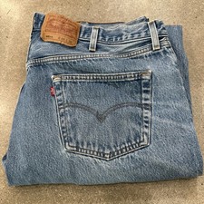 Levi’s Men’s 42 X 28 501 XX made In USA Vintage Jeans Denim Button Fly Red Tab