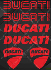 Classic DUCATI  MONSTER  CORSE Motorcycle DECAL Sticker Fuel Tank Fairing