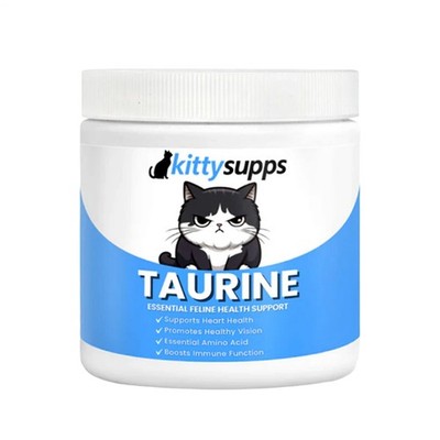 KittySupps Taurine Supplement Powder for Cats Heart Eye Health Daily Support