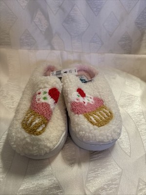 Kids Fuzzy Cupcake Slippers Size-13-1  Cozy Plush House Shoes.Brand New,#13