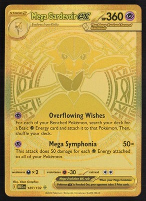 Mega Gardevoir ex 187 Mega Hyper Rare Pokemon Mega Evolution NM