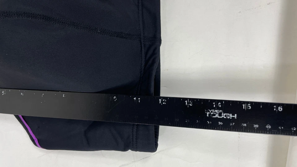 Sport by Cacique Womens Sports Bra Fitness Sports Solid Black Purple Size 42DD - Image 3 of 4