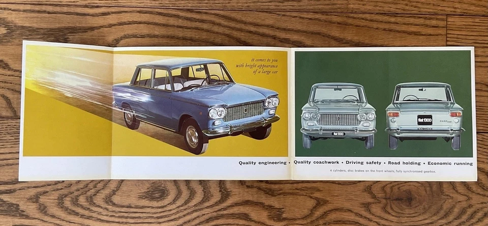 Fiat 1300 & 1500 Saloon 1961-1964 UK Market Sales Brochure - Image 3 of 4