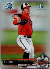 2017 Bowman Draft #BDC-82 D.L. Hall Chrome Refractor