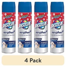  4 pack Pet High Traffic Carpet Stain Cleaner Solution  Odor Remover Foam 22oz