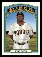 Jorge Ona 2021 Topps Heritage #504 San Diego Padres Rookie RC *029