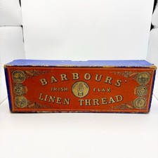Vintage Advertising Barbours Linen Thread Box...