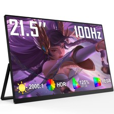 UPERFECT 21.5" 100Hz Portable Gaming Monitor 1920 1080 USB-C HDMI Second Screen