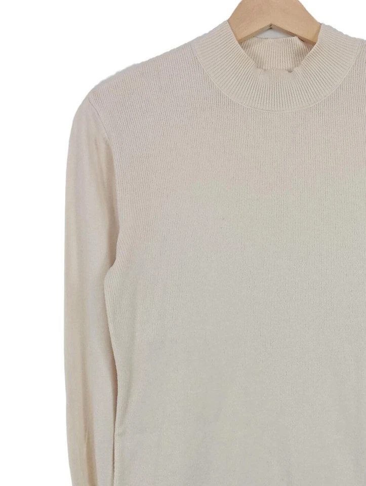 VERO MODA Vestido tipo jersey Mujeres Vestido Talla EU 36 crema look casual - Imagen 3 de 4