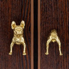 Brass Half Round Cabinet Pull New Chinese Style Handles for Double Doors Cabinet