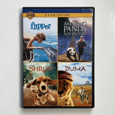 4 Film Feature - Family Adventures (DVD, 2007) Amazing Panda,Flipper,Duma,Shiloh
