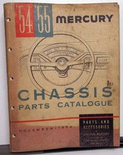 1954-1955 Mercury Dealer Chassis Parts Catalog Book Monterey Montclair Wagon 1954-1955 Mercury Dealer Chassis Parts Catalog Book Monterey Montclair Wagon