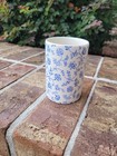 Mason's Crabtree & Evelyn Ironstone White Blue Floral Cup Toothbrush Holder FLAW