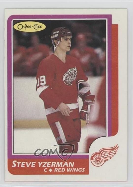 1986-87 O-Pee-Chee Steve Yzerman #11 HOF 1o3