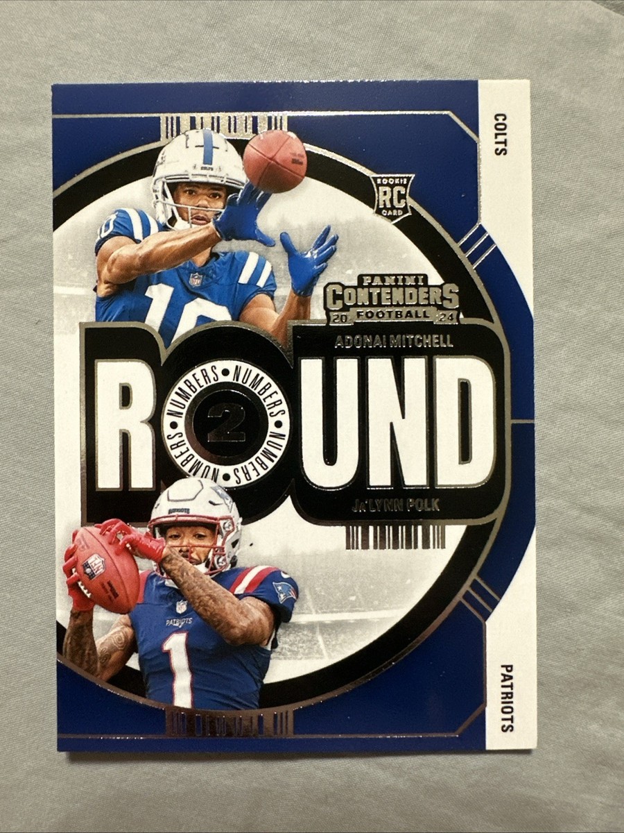 2024 Panini Contenders - Adonai Mitchell, JaLynn Polk Round
