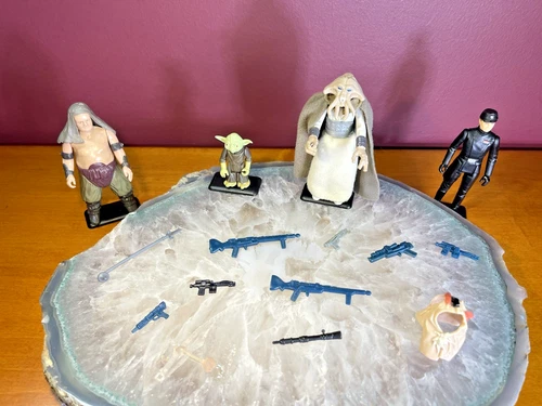 Vintage Star Wars - Last 17 hood - Weapons - 3 Complete Figures - Max Rebo flute