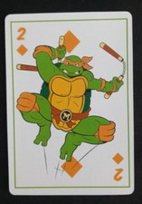 2023 Teenage Mutant Ninja Turtles Playing Card Michelangelo 2 Diamonds