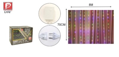 Weihnachtsbeleuchtung Lichtervorhang Regen 480 Led 8mtx70cm Mehrfarbig 61354 sus