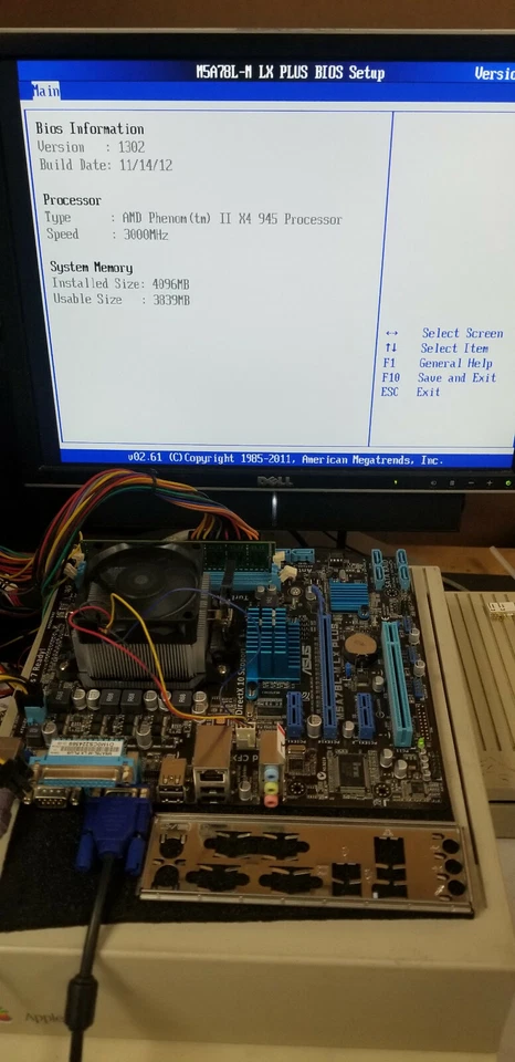 ASUS M5A78L-M AM3 GAMING MOTHERBOARD, AMD Phenom II 965 3.4GHz 4GB RAM CPU #MBD1 - Image 3 of 4