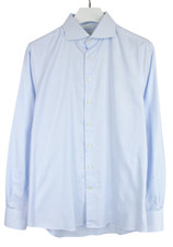 SUITSUPPLY Try On Extra Slim Fit Formal Shirt Men's 41 / 16 Pinstripe Blue
