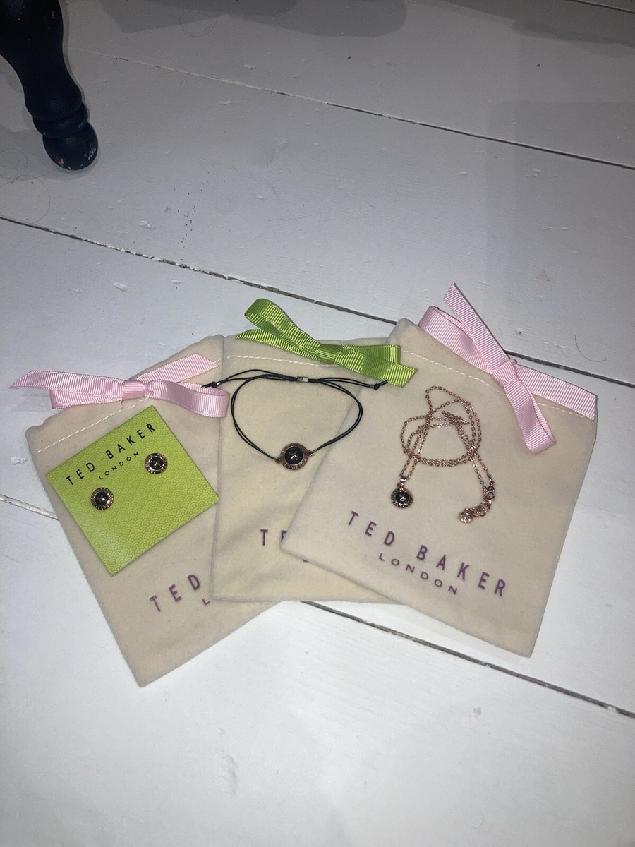 Ted Baker Jewellery Set in Rose Gold- Necklace, Bracelet and EarringEarrings Set