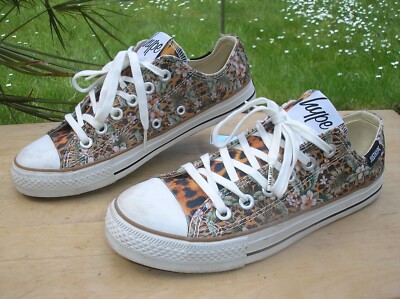 Original JUST HYPE Sneaker LO, Gr. 39, Grün, Blumen, TOPP !!!
