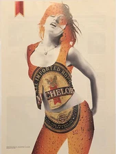 2002 Michelob Lager Beer VTG 2000s 00s PRINT AD Dancing Bottle Girl Punk Rock