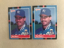 1988 Donruss Baseball Card #301 Bud Black Kansas City Royals NMMT Free Shipping!