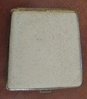 VINTAGE LADIES CIGARETTE CASE light metal covered by corkwood