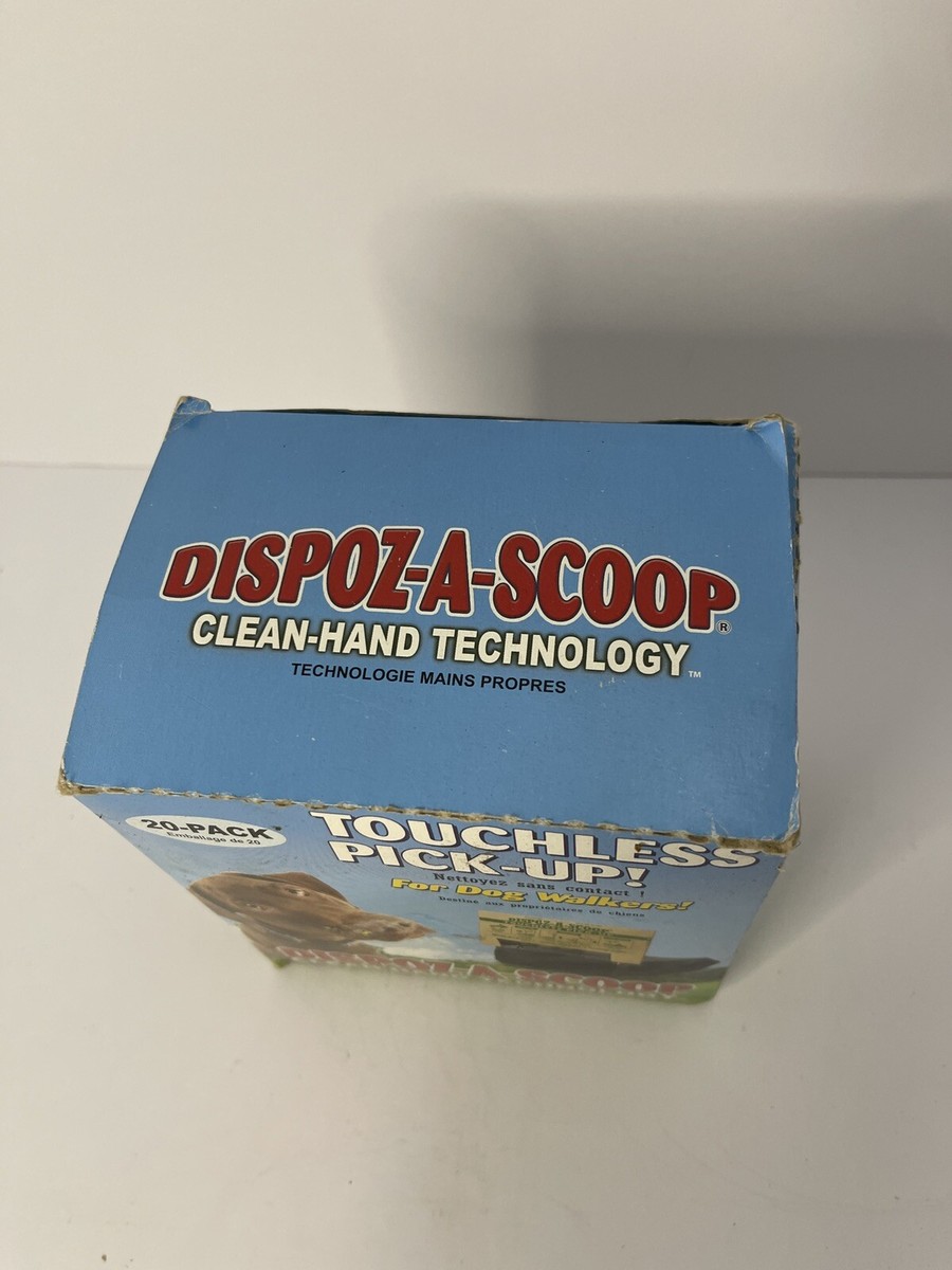20 Count Dispoz-A-Scoop No-Touch Safety Scoopers Dog Poop Clean Up