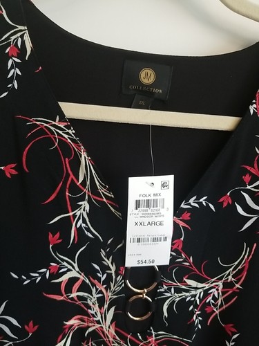 JM Collection Top Blouse Size XXL- NEW NWT $54.50 - Picture 5 of 7
