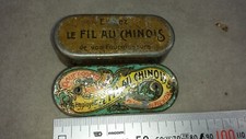 Ancienne petite boite dévidoir LE FIL AU CHINOIS