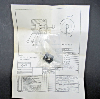 *6 QTY* ABB Bailey 258268A1 Spare Part Valve Adjustment for AP4 NEW OLD STOCK