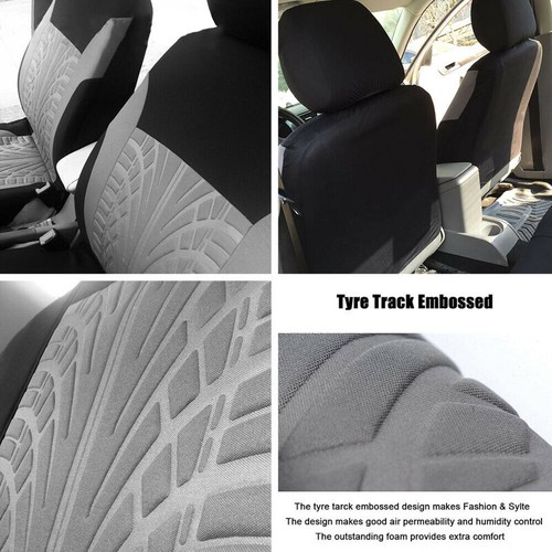 Universal Auto Seat Covers Car Truck SUV Van 5 Seater Front Rear Protector Kit - Picture 8 of 12