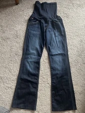 Hudson Maternity Jeans A Pea In A Pod 30 Signature Bootcut Flap Pockets Stretch