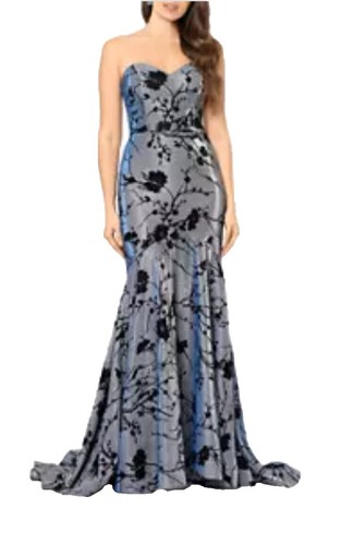 Alexa B Nites Floral Shimmer Faux Wrap Maxie Dress Size 8 Green 30.00  Perfect C | eBay